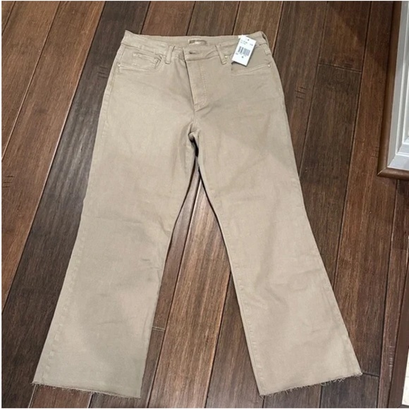 Kelsey High Rise Ankle Flare Stone Cut from the Cloth O - Picture 2 of 5